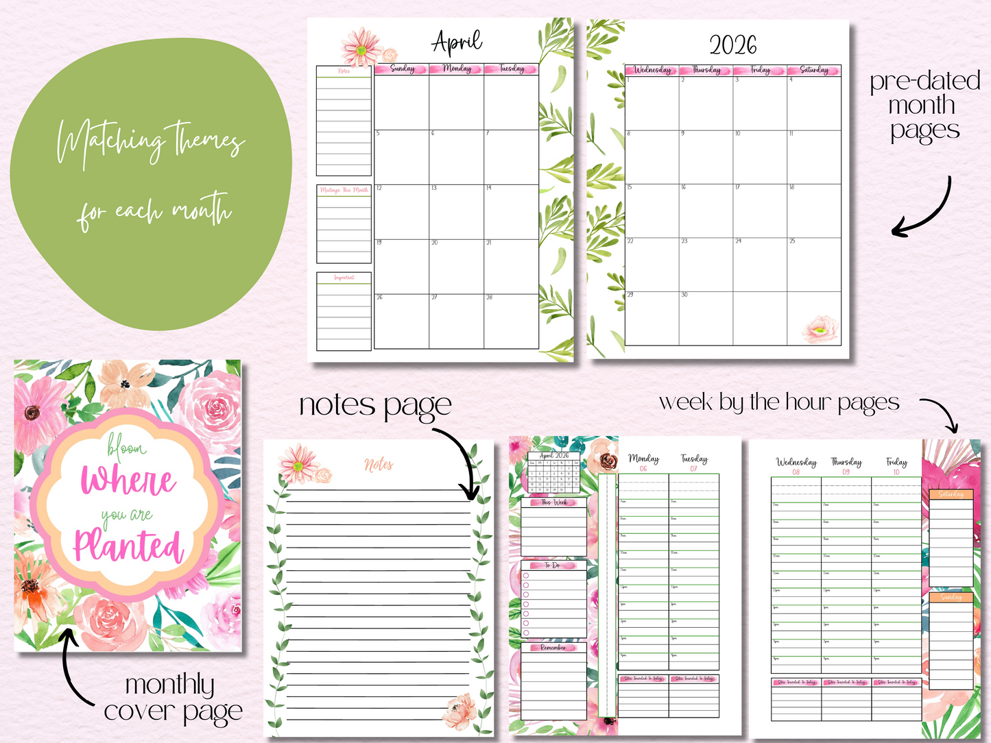 2025-2026 Hourly Teacher Planner