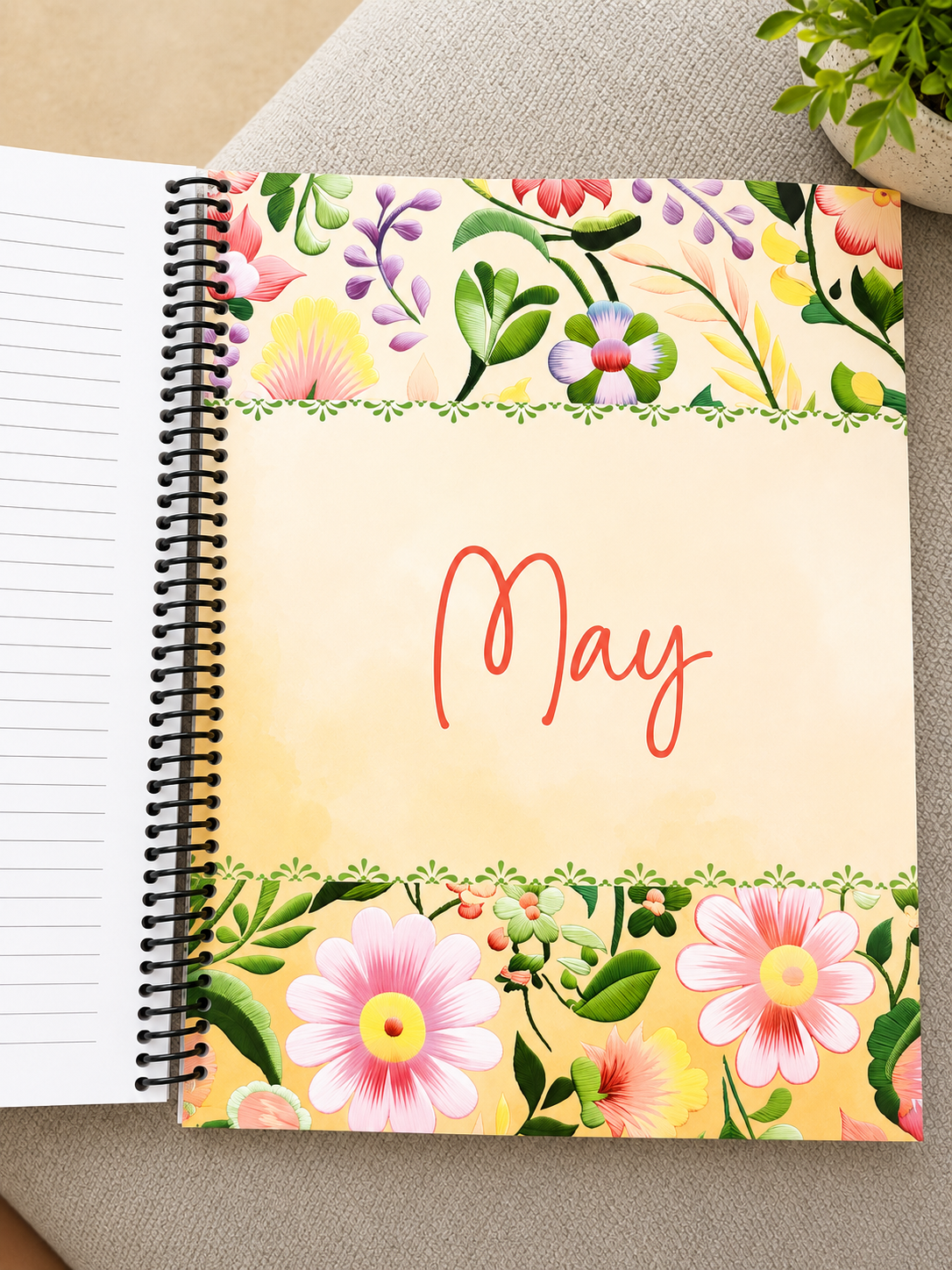 26-27 Flowered Planner
