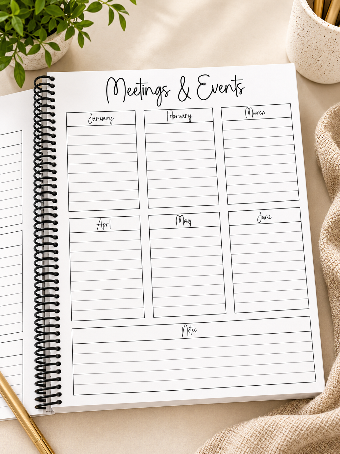 26-27 Flowered Planner