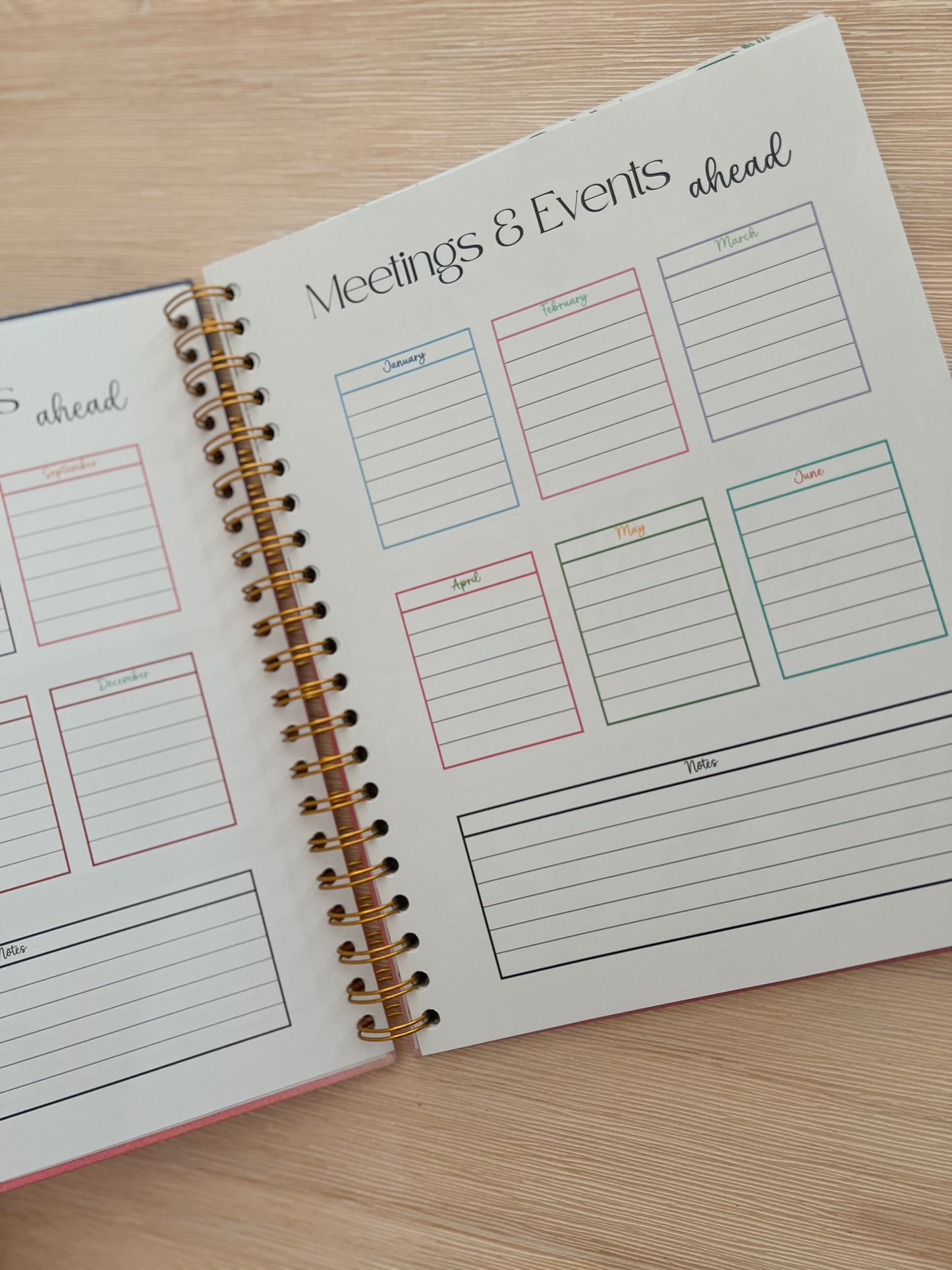 Undated Colorful Planner